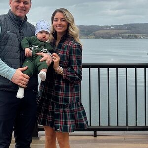 Tuckernuck Checkered Mini Dress with Green and Red